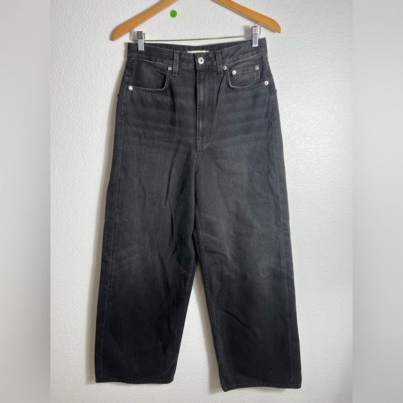 New with imperfection studio r330 baggy wide leg black‎ jeans 27 - Picture 1 of 9